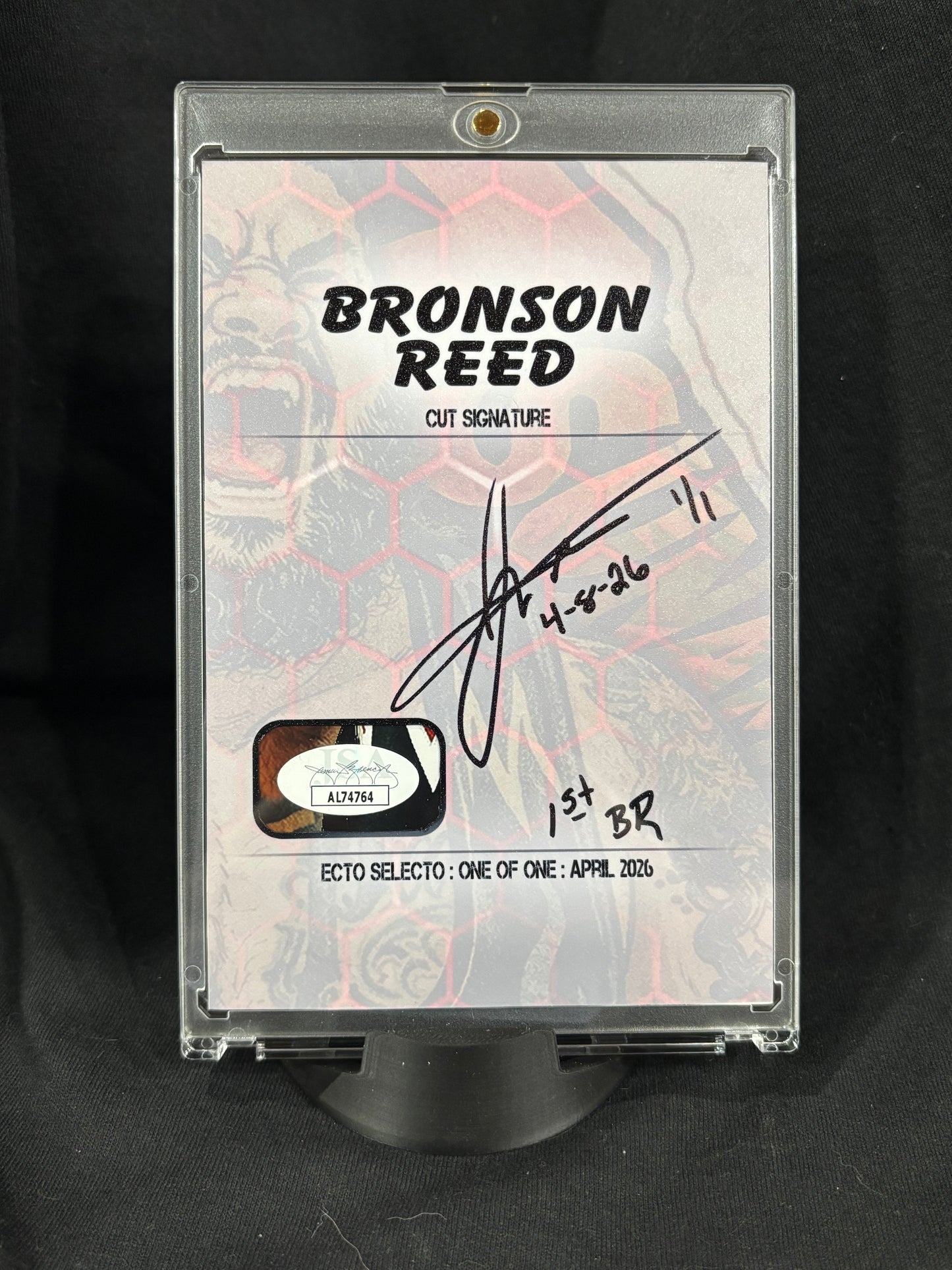 Bronson Reed – “Tsunami” – (Ecto Selecto 4x6 Cut Signature)