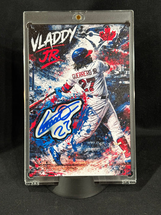 Vladimir Guerrero Jr. – “Vladdy Jr.” – JSA Certified Cut Signature (Ecto Selecto 4x6 Art Card) – 1/1