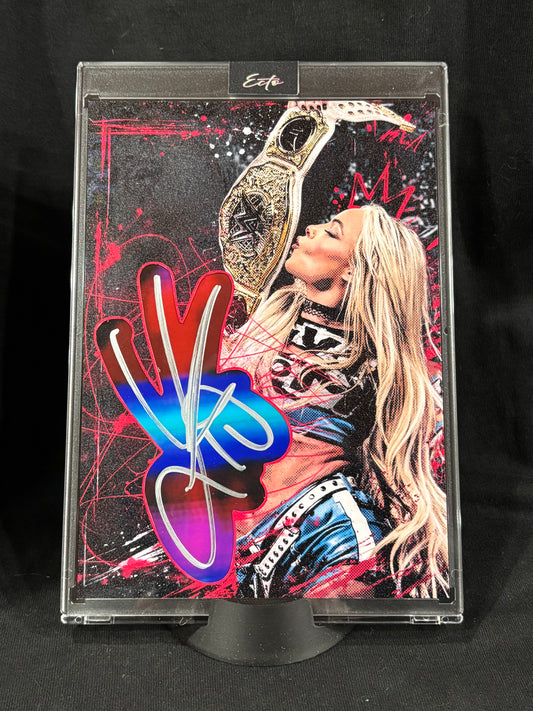 Liv Morgan – “The Crowned Rebel” – 5×7 JSA Certified Cut Signature (Ecto Selecto 1/1)