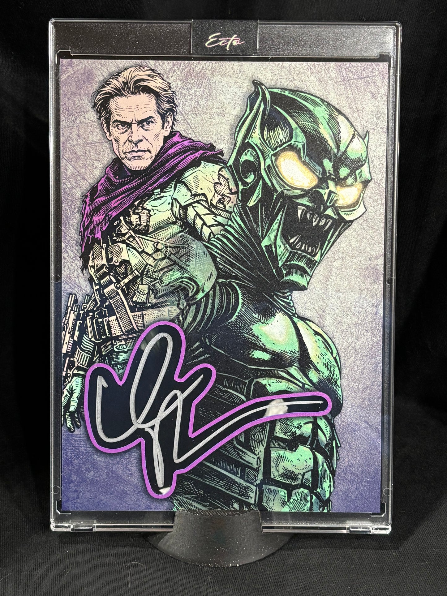 Willem Dafoe – “Split Persona” – 5x7 Beckett COA - (Ecto Selecto 1/1 Cut Signature Art Card)