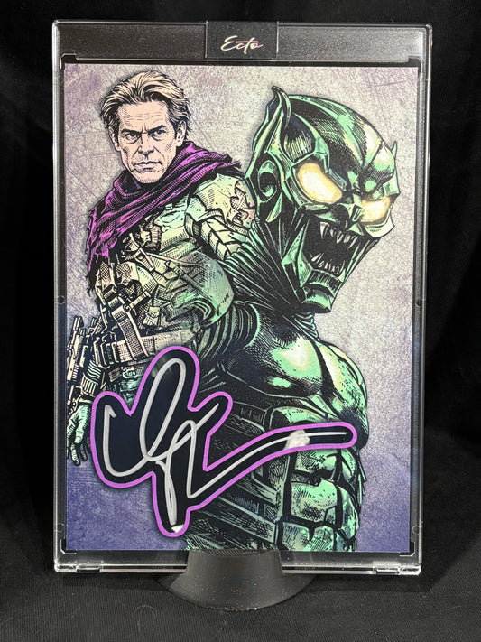 Willem Dafoe – “Split Persona” – 5x7 Beckett COA - (Ecto Selecto 1/1 Cut Signature Art Card)