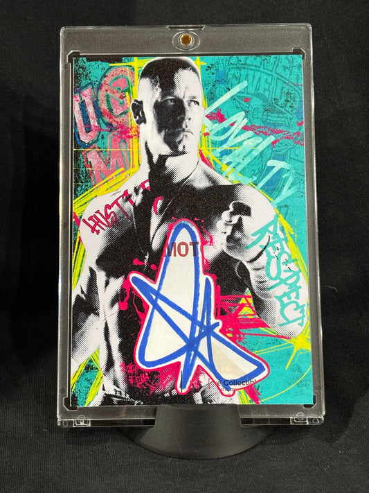 John Cena – “Neon Hustle” – (Ecto Selecto 4×6 Cut Signature Card)