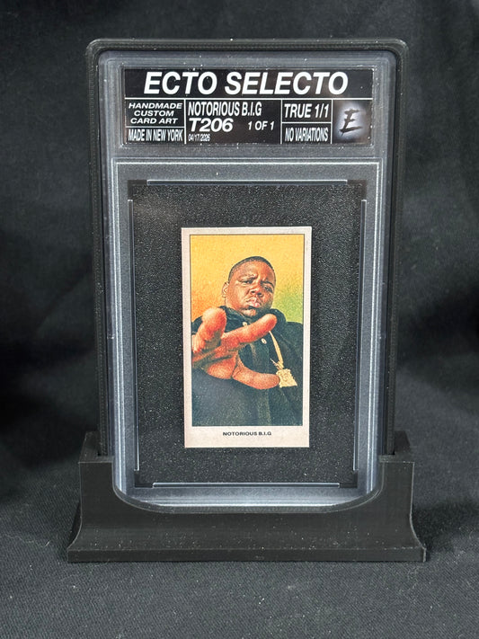 Notorious B.I.G. – “Brooklyn Portrait” – (T206-Inspired Ecto Selecto 1/1 Art Card)
