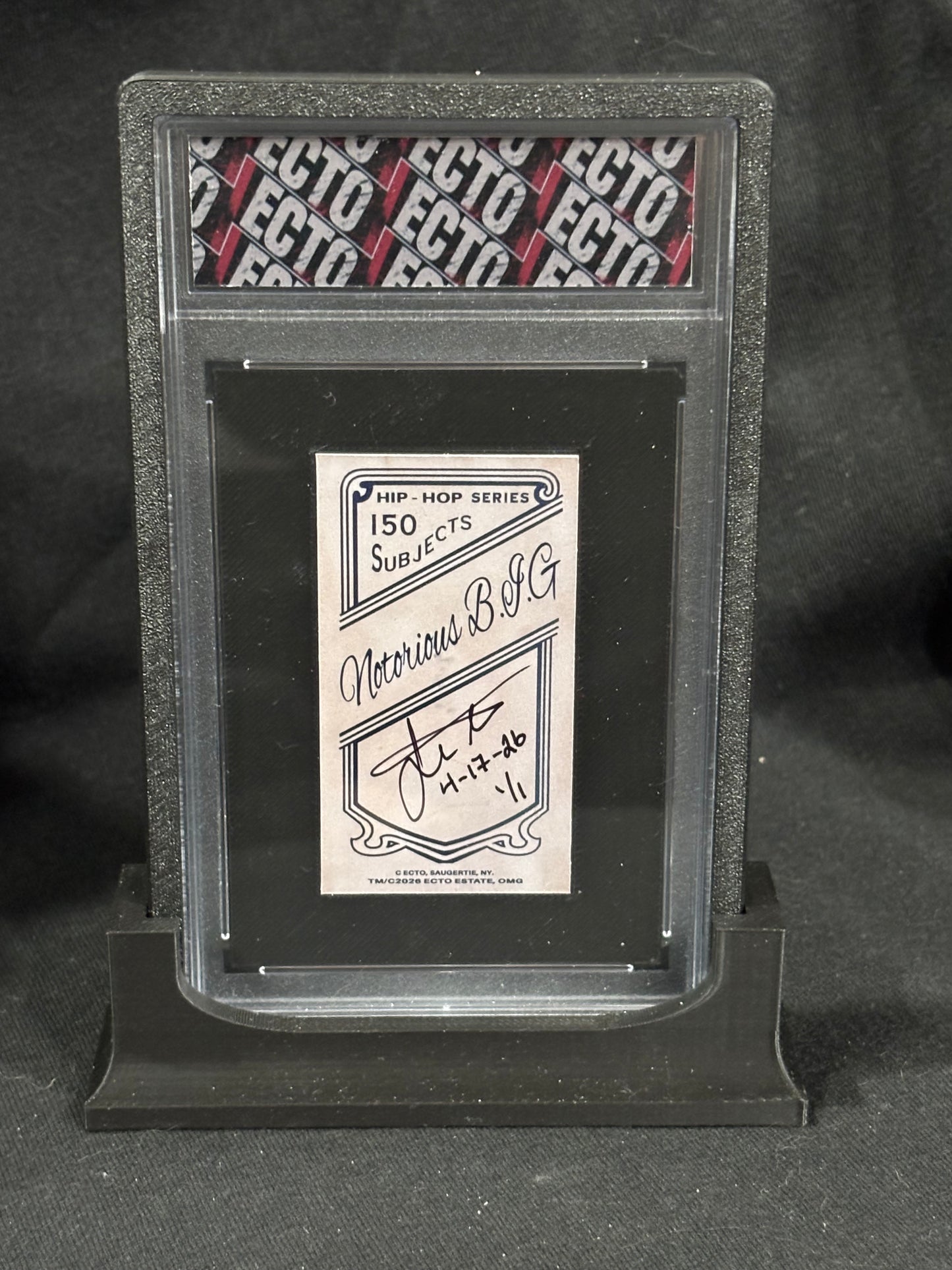 Notorious B.I.G. – “Brooklyn Portrait” – (T206-Inspired Ecto Selecto 1/1 Art Card)