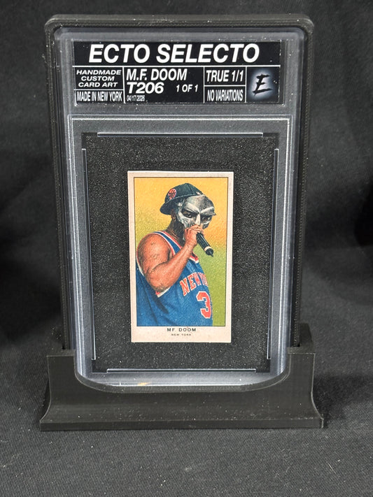 MF DOOM – “Metal Face Portrait” – (T206 Ecto Selecto 1/1 Slabbed Art Card)