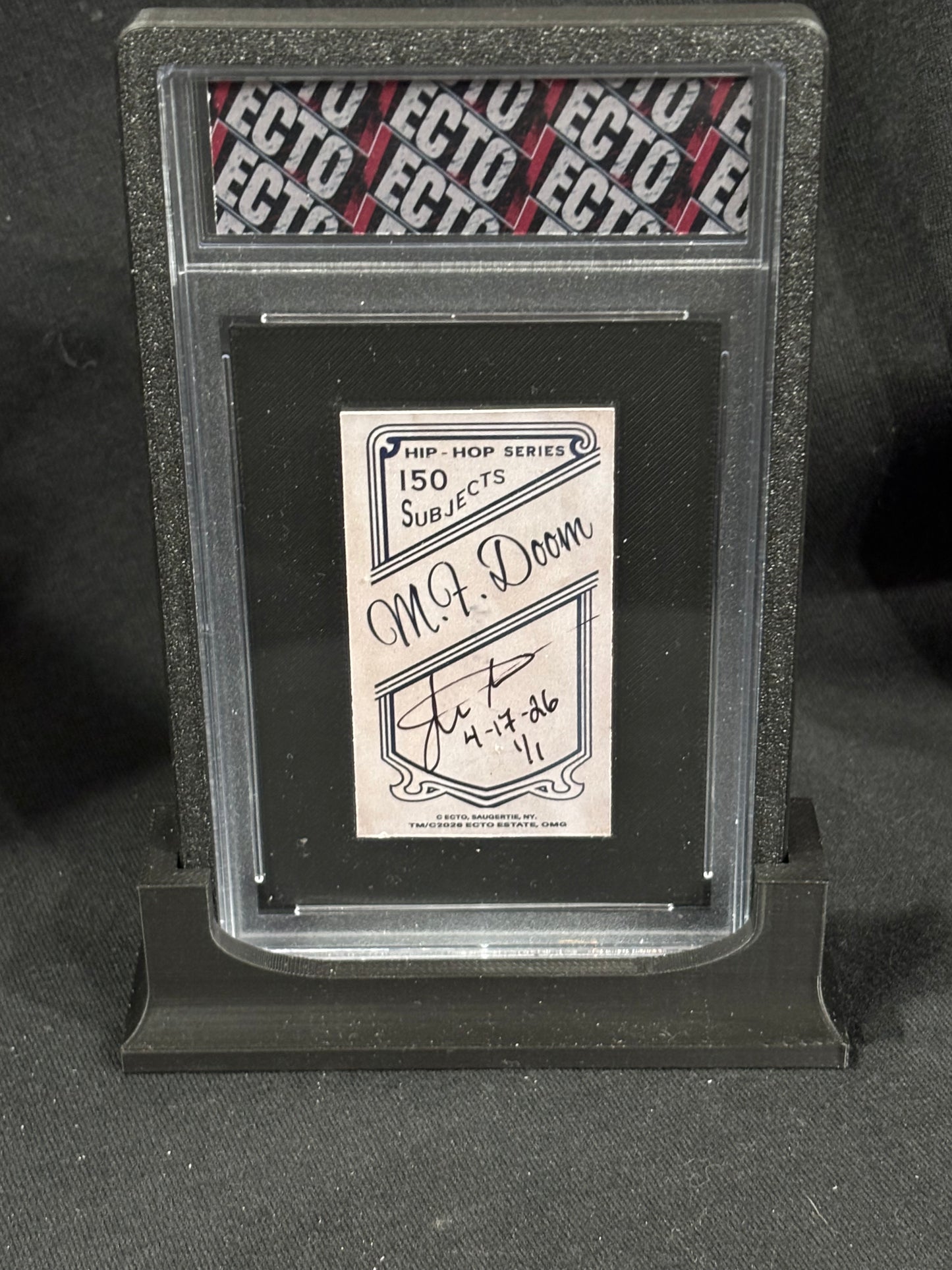 MF DOOM – “Metal Face Portrait” – (T206 Ecto Selecto 1/1 Slabbed Art Card)