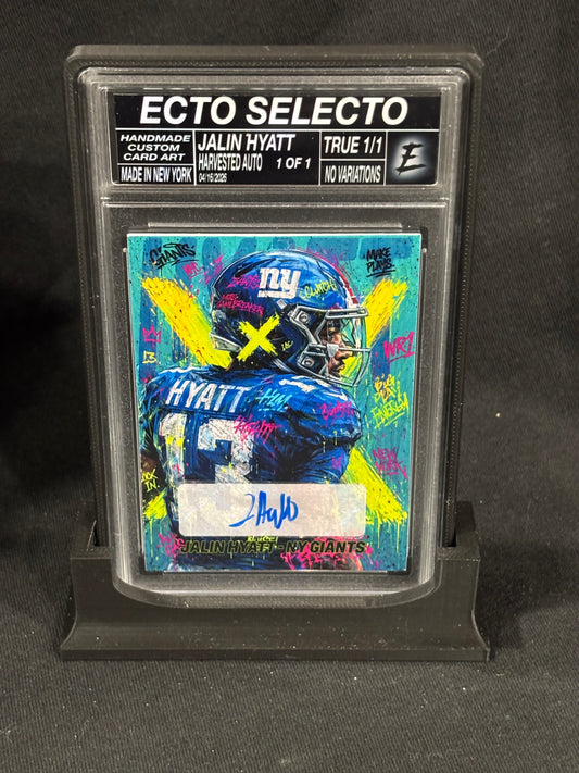 Jalin Hyatt – “Signal Burst” – (Ecto Selecto 2.5x3.5 Cut Signature Card)