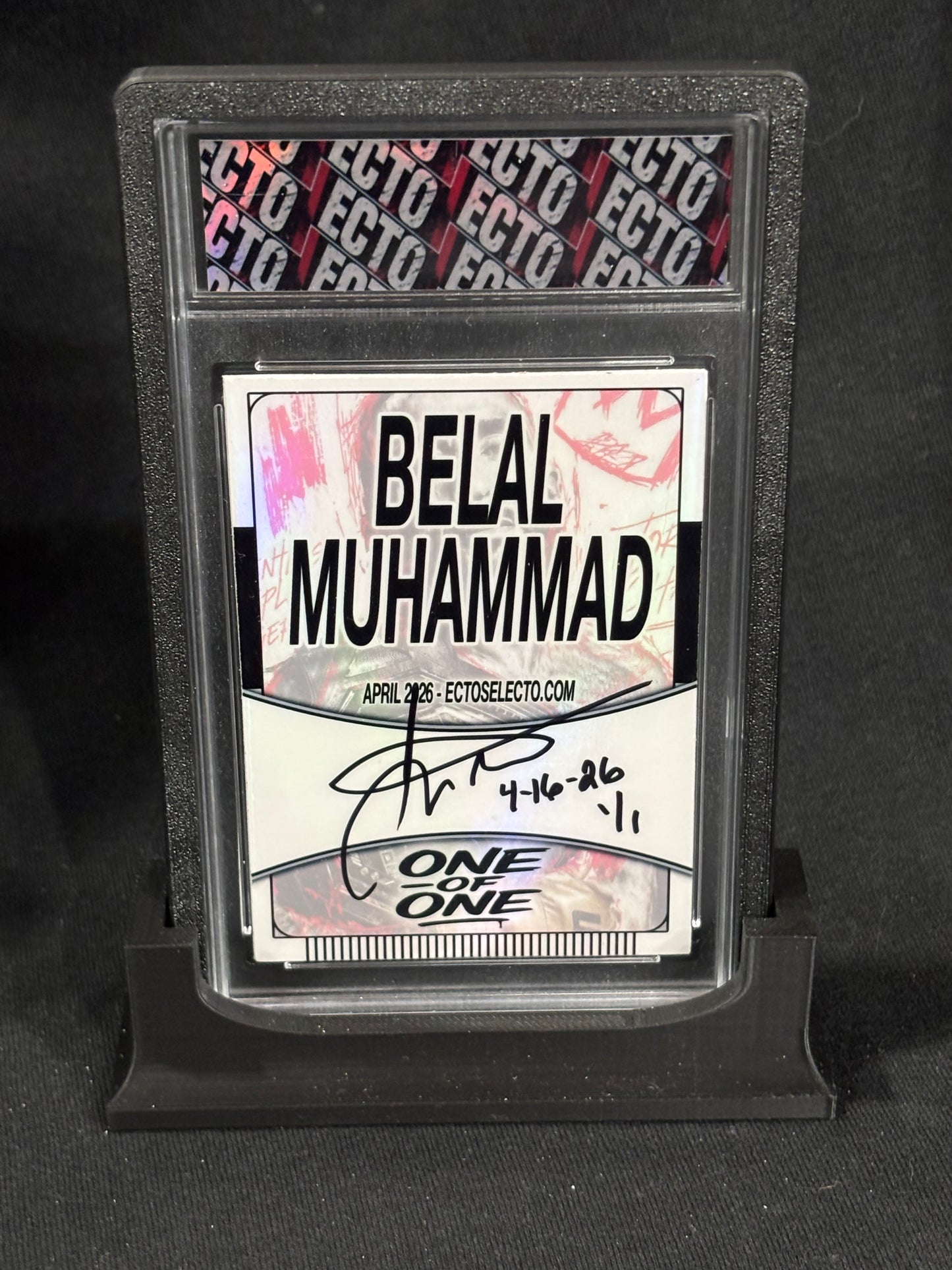 Belal Muhammad – “Relentless” – (Ecto Selecto 1/1 Cut Signature Card)