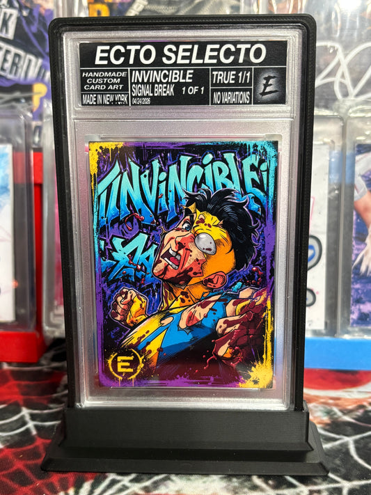 Invincible – “Breaking Point” – (Ecto Selecto Signal Break 1/1 Slabbed Art Card)