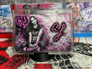 AJ Lee – “Punk Heart” –  1/1 - (ECTO Cut Signature 3.5x5.24 Art Card)