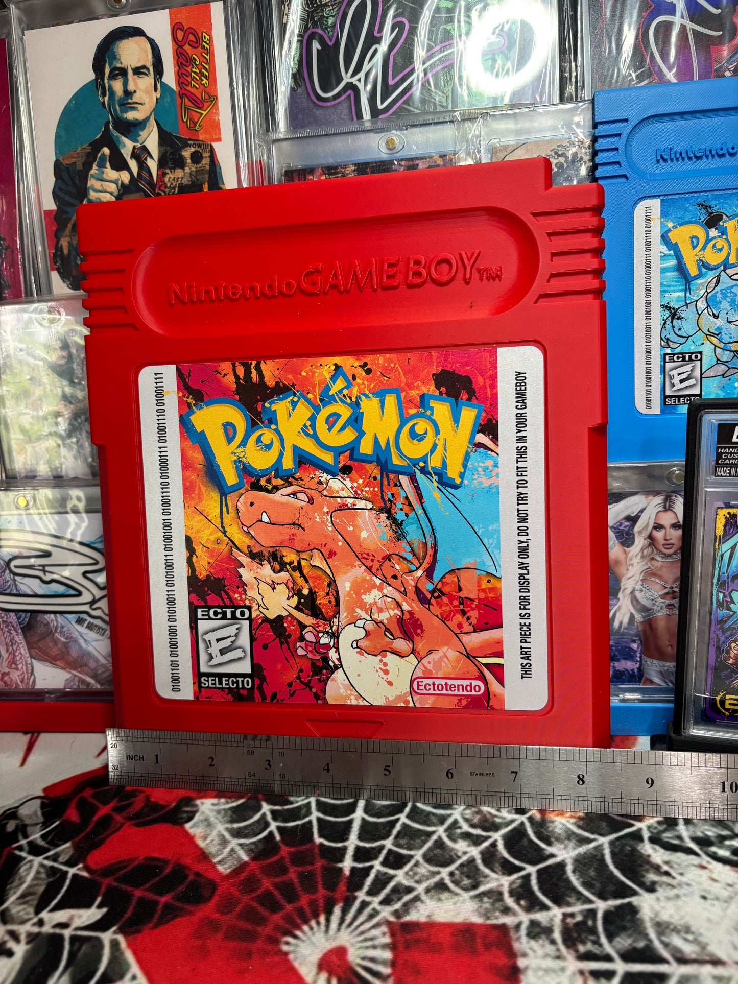 Charizard – “Ectotendo Cartridge (Jumbo)” – (8.5x9.5 Oversized Display Art Piece)