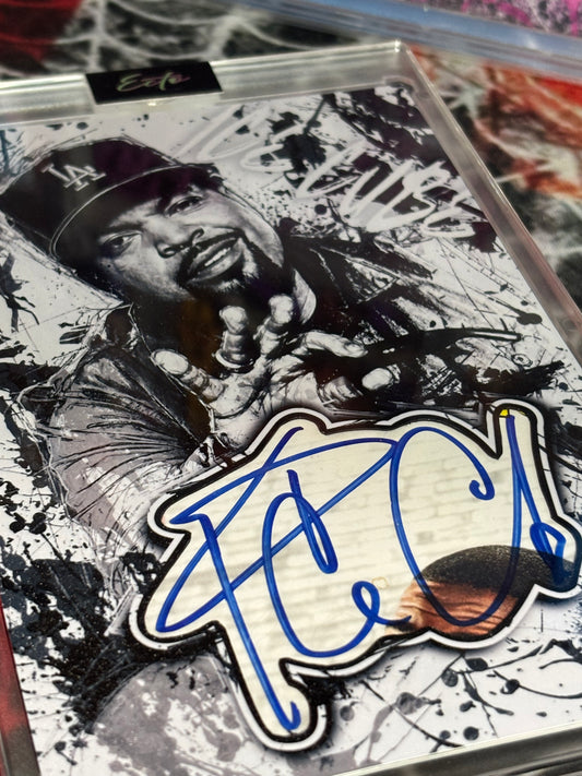 Ice Cube – “Street Relic” – (4x6 Cut Signature Art Card) - JSA COA