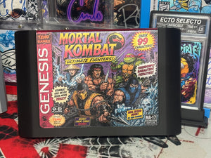 Temu Mortal Kombat – “Ultimate Fighters!” – (Jumbo Sega Genesis Style Art Cartridge 5.75x9)