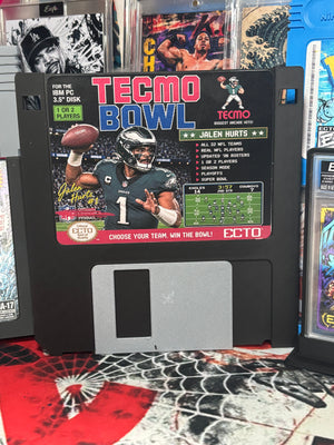 Jalen Hurts – “TECMO BOWL ’26” – (Jumbo Floppy Disk Art 8.75x8)