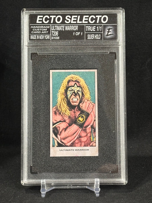 Ultimate Warrior – “T206” – (ECTO SELECTO 1/1 Wrestling Art Card)
