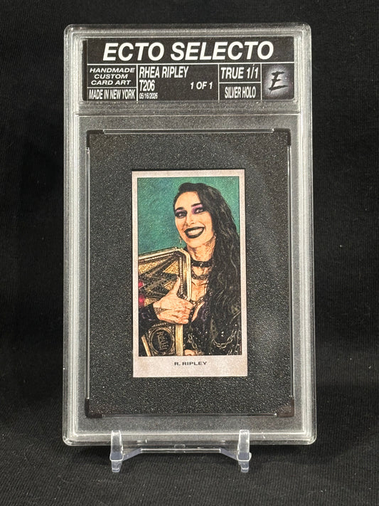 Rhea Ripley – “T206” – (ECTO SELECTO 1/1 Wrestling Art Card)