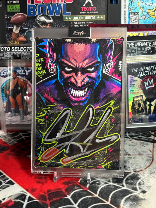 Dennis Rodman – “Sicker Than Your Average” – (Ecto Selecto 1/1 Cut Signature Art Card)