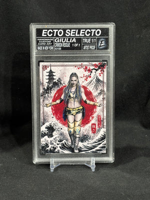 Giulia – “Crimson Resolve” – Artist Proof & Variations - 1/1