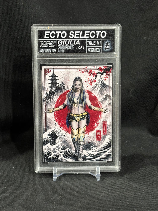 Giulia – “Crimson Resolve” – Artist Proof & Variations - 1/1