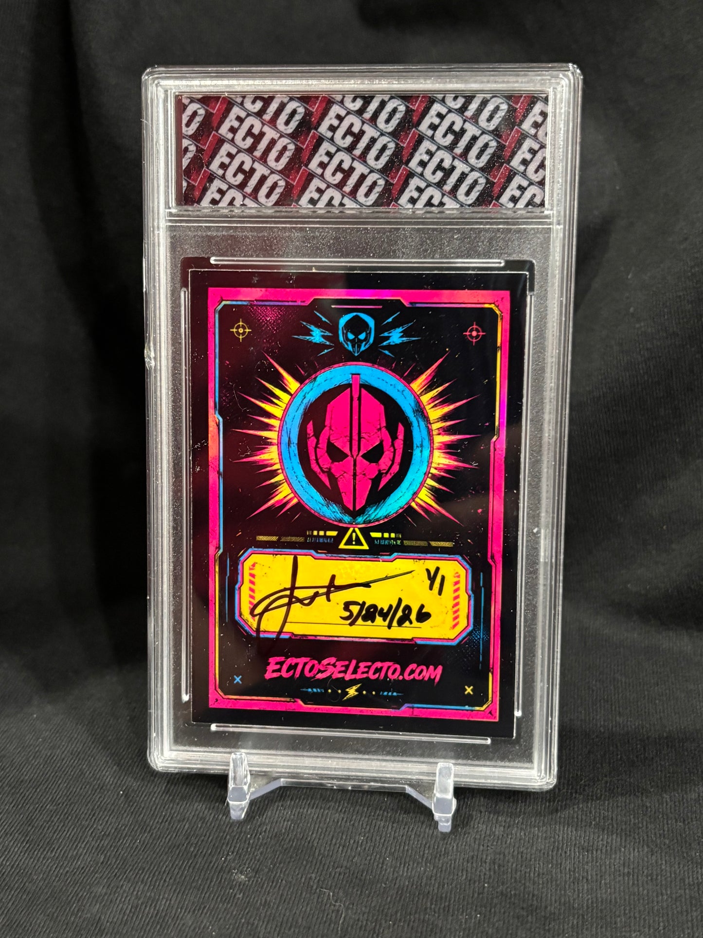 GENERAL GRIEVOUS — “THE NEON GENERAL” — (Ecto Selecto 2.5x3.5 Slabbed Art Card)