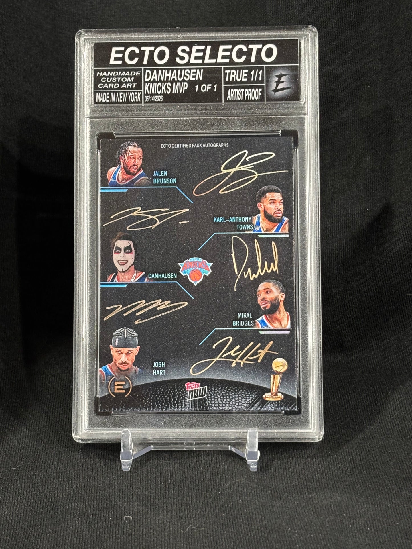Danhausen Knicks MVP Card – Faux Autograph Championship Edition | Limited Run Ecto Selecto Collectible