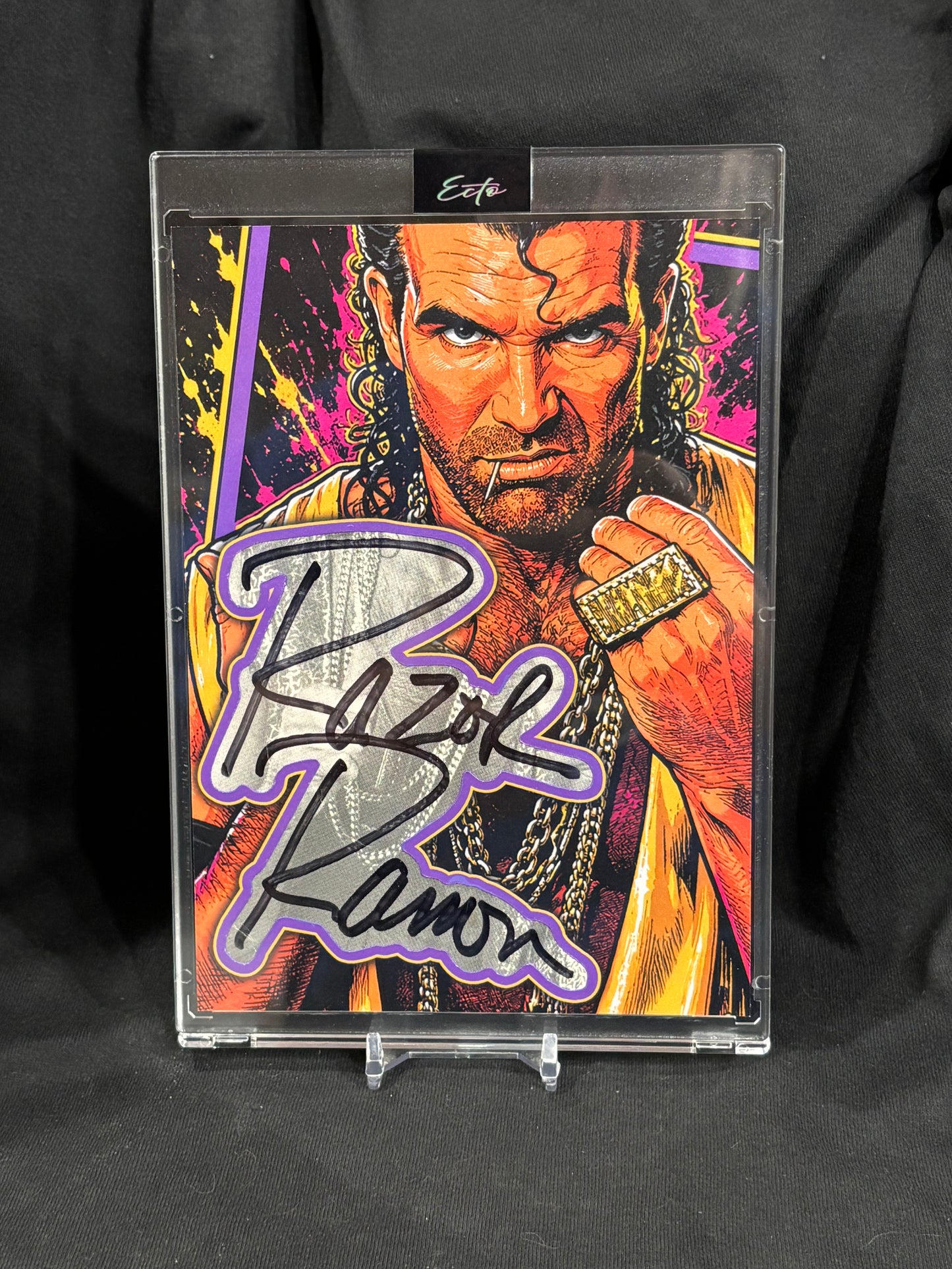 Razor Ramon 5x7 Cut Signature Art Card – JSA Authenticated – Artist Signed – True 1/1 Original