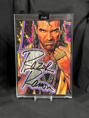 Razor Ramon 5x7 Cut Signature Art Card – JSA Authenticated – Artist Signed – True 1/1 Original