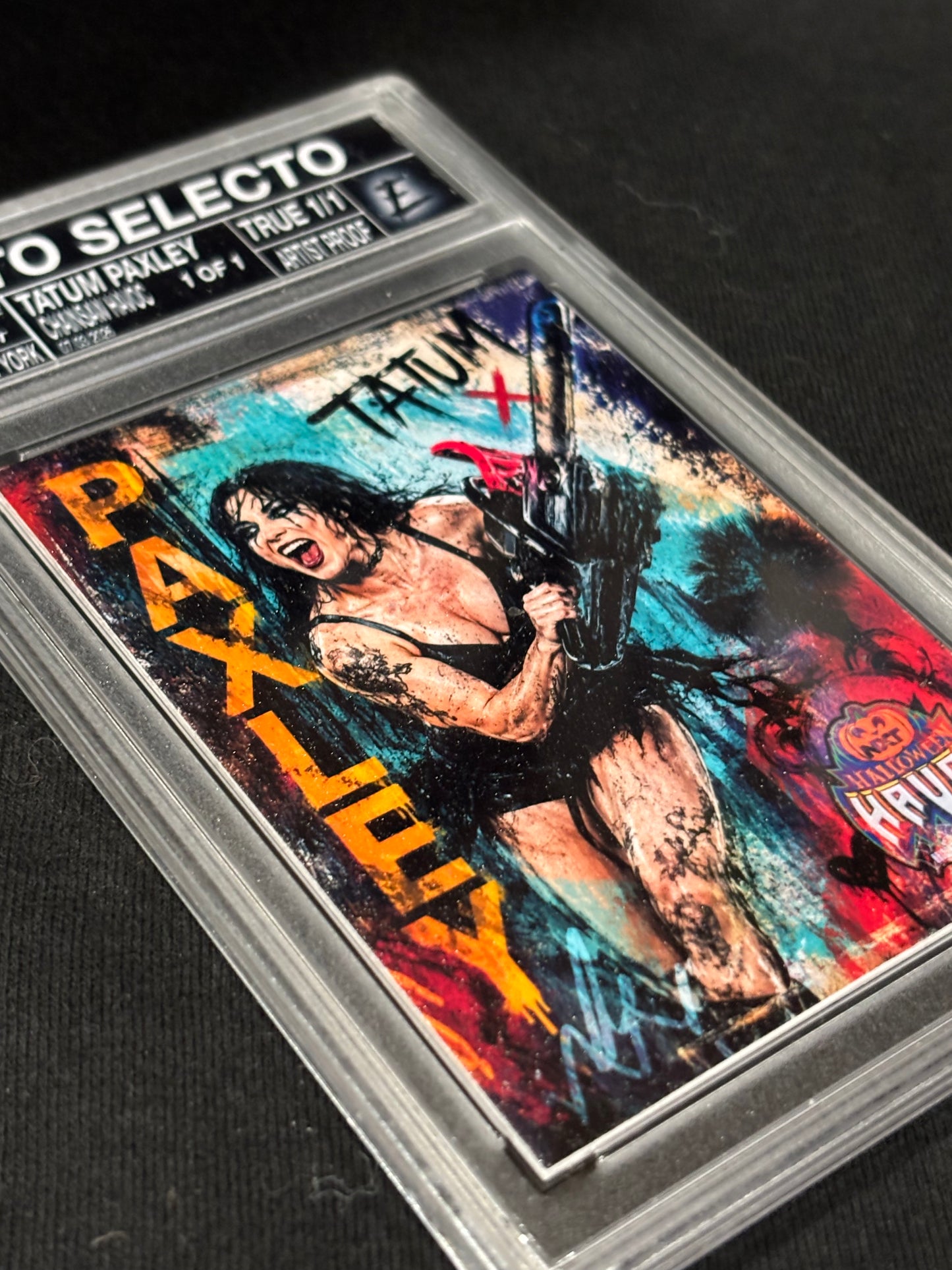 Tatum Paxley – "Chainsaw Havoc" Handmade Custom Art Card