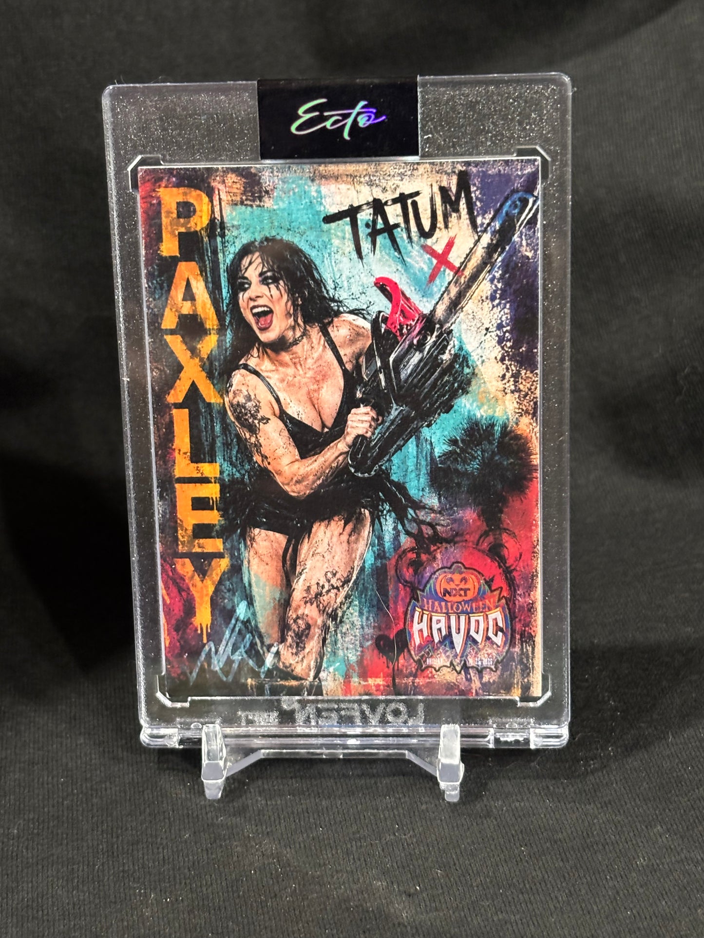 Tatum Paxley – "Chainsaw Havoc" Handmade Custom Art Card