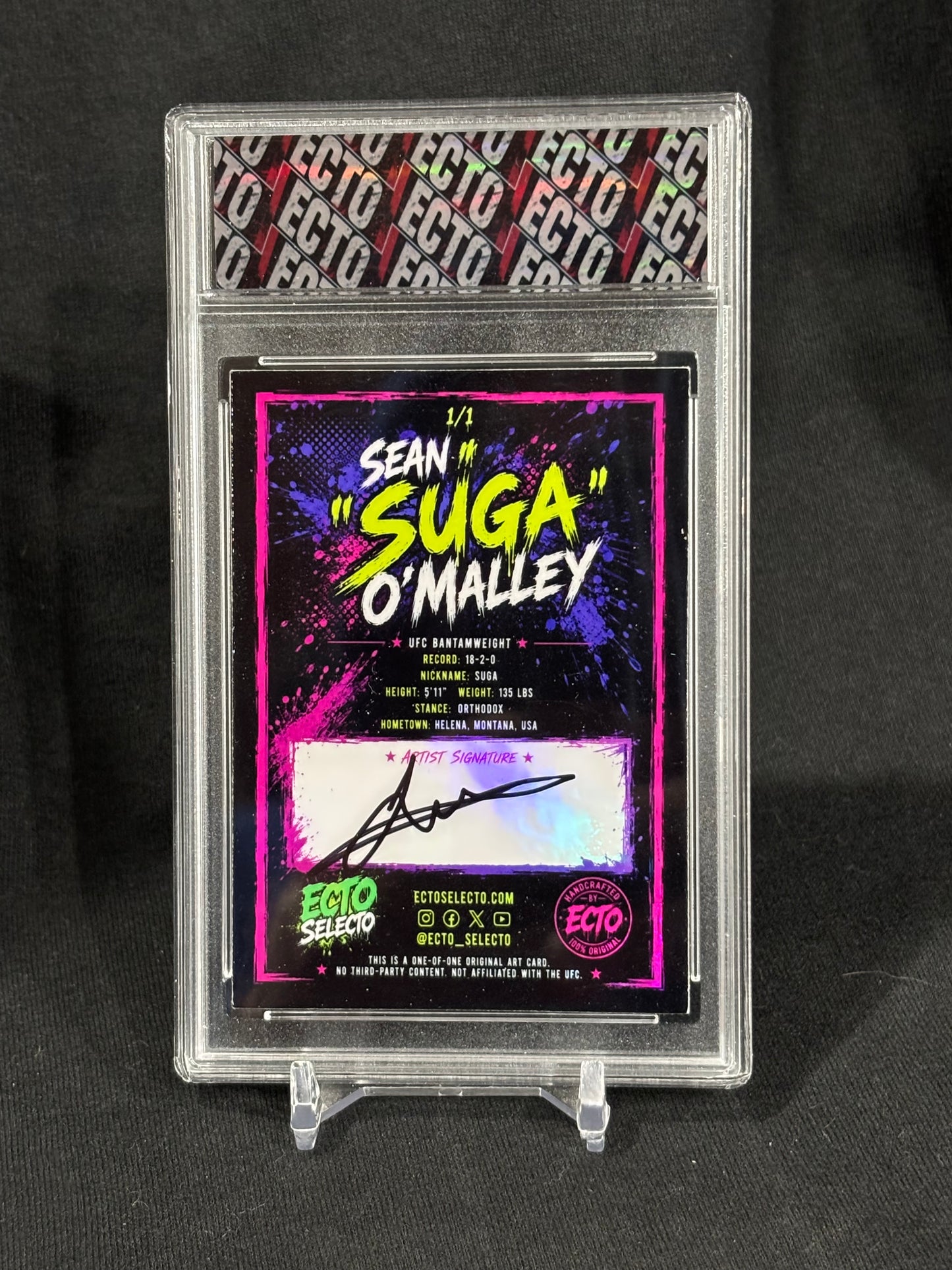 Sean "Suga" O'Malley – "Suga Rush" | Ecto Selecto Original Art Card