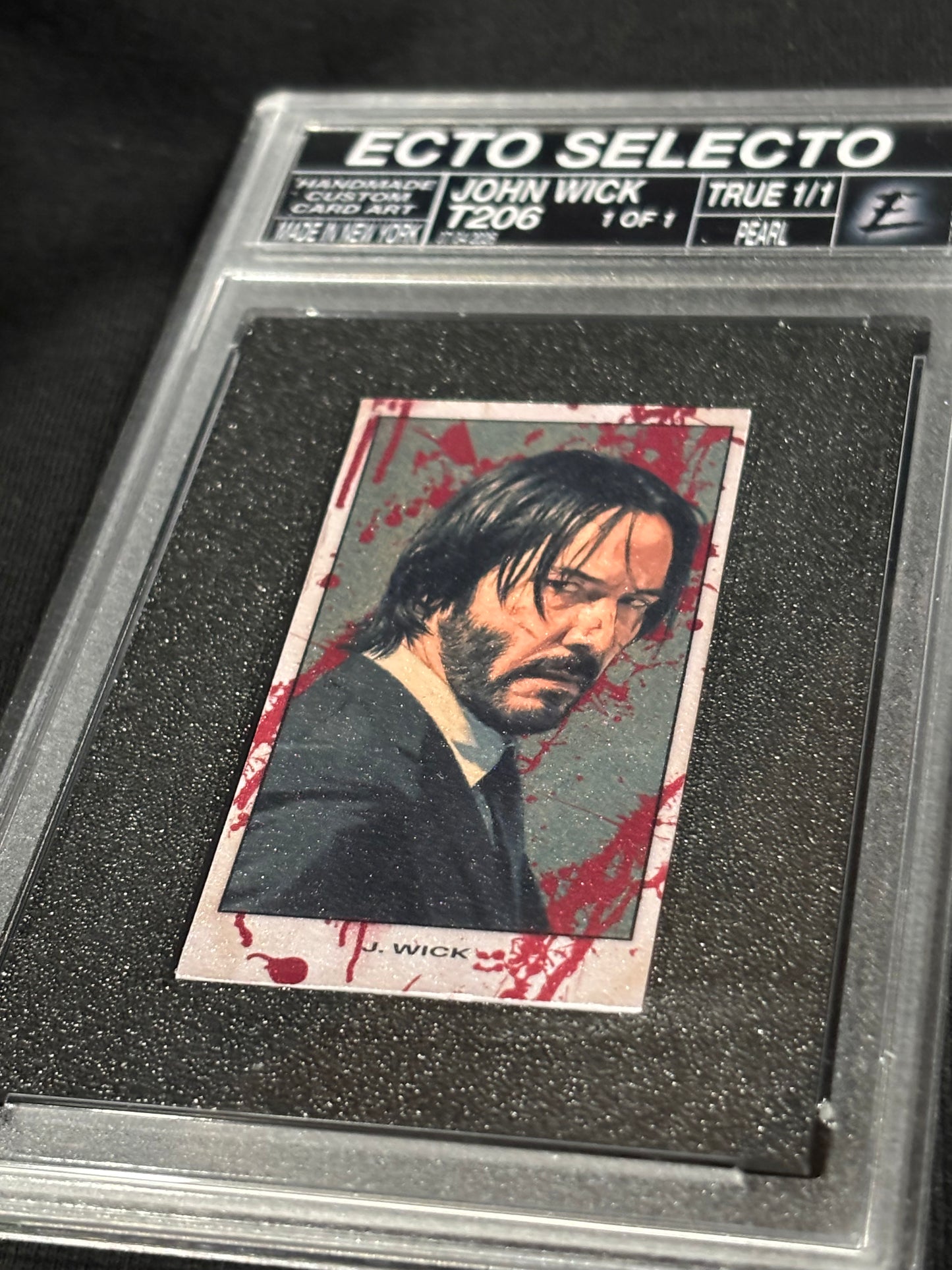 John Wick T206 Style Custom Trading Card | Handmade Art Card | Base & True 1/1 Parallels | Ecto Selecto