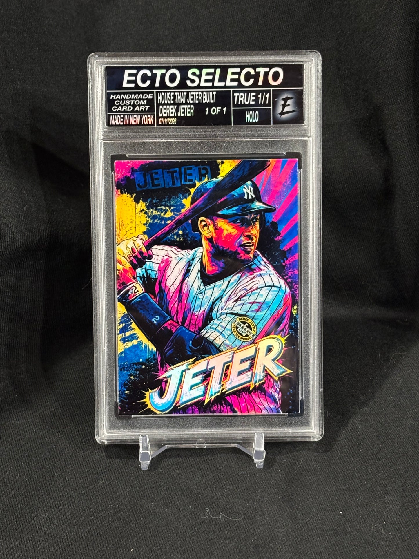 Derek Jeter – House That Jeter Built | Ecto Selecto Custom Art Card | Base & 1/1 Parallels