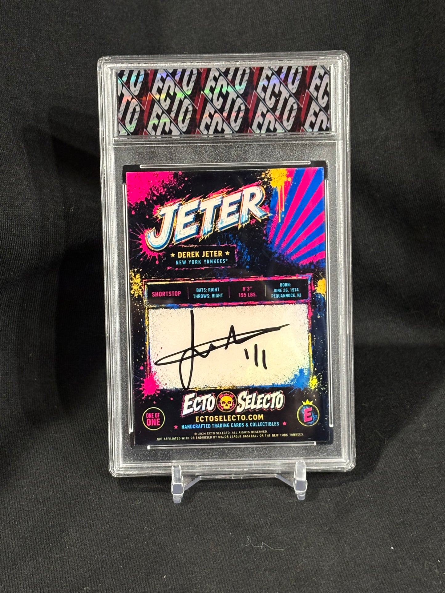 Derek Jeter – House That Jeter Built | Ecto Selecto Custom Art Card | Base & 1/1 Parallels