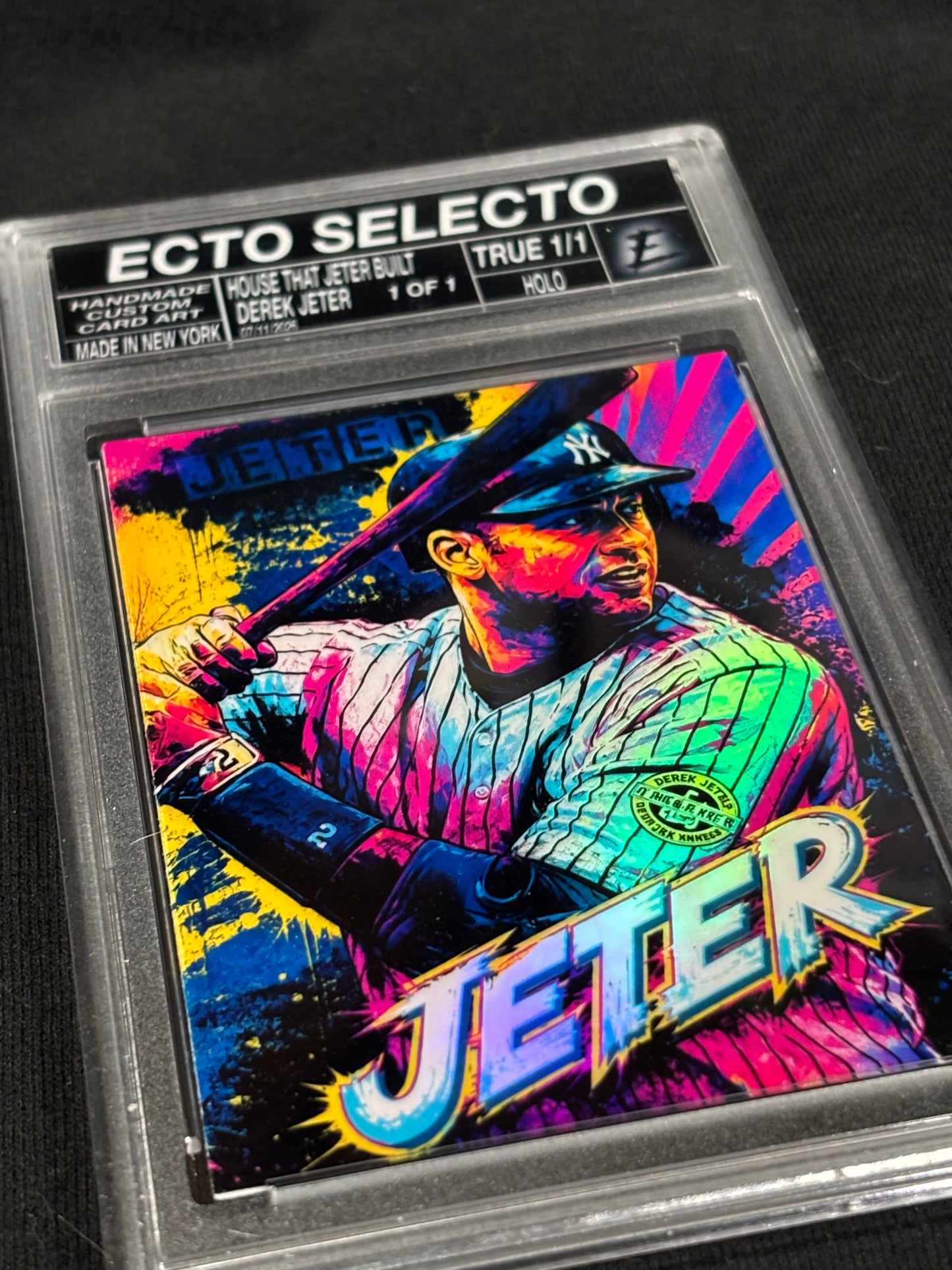 Derek Jeter – House That Jeter Built | Ecto Selecto Custom Art Card | Base & 1/1 Parallels