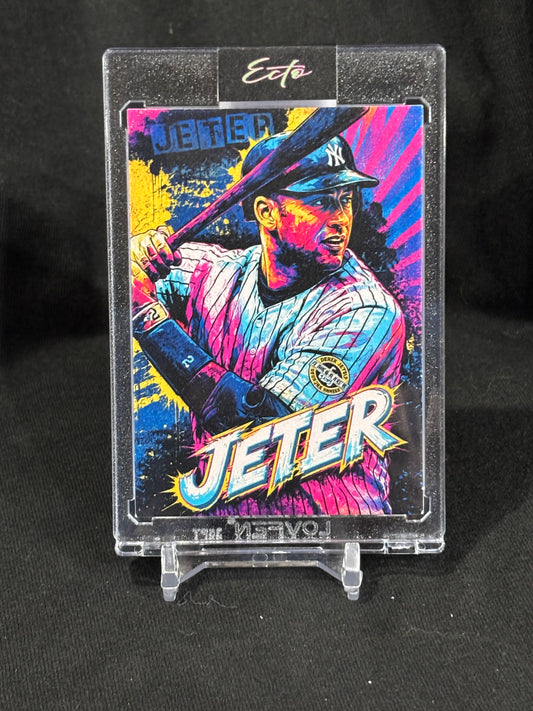 Derek Jeter – House That Jeter Built | Ecto Selecto Custom Art Card | Base & 1/1 Parallels