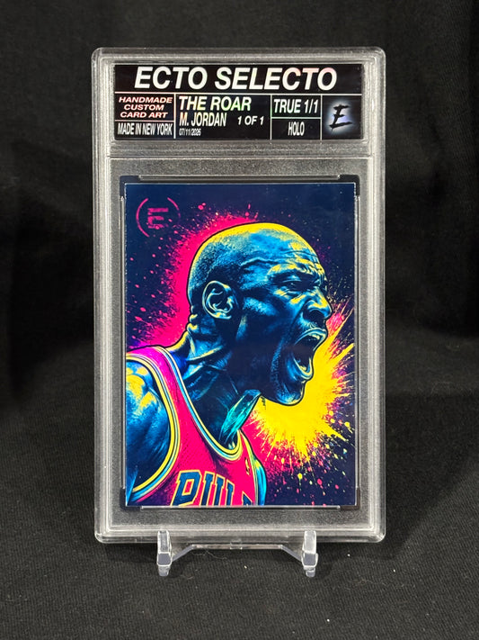 Michael Jordan "The Roar" Art Card | Ecto Selecto Original | Base & 1/1 Parallels