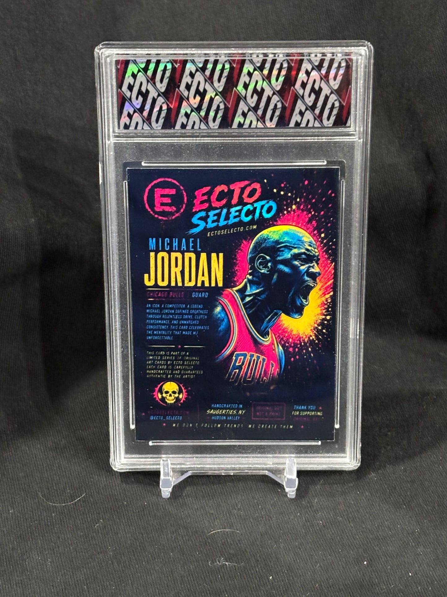 Michael Jordan "The Roar" Art Card | Ecto Selecto Original | Base & 1/1 Parallels