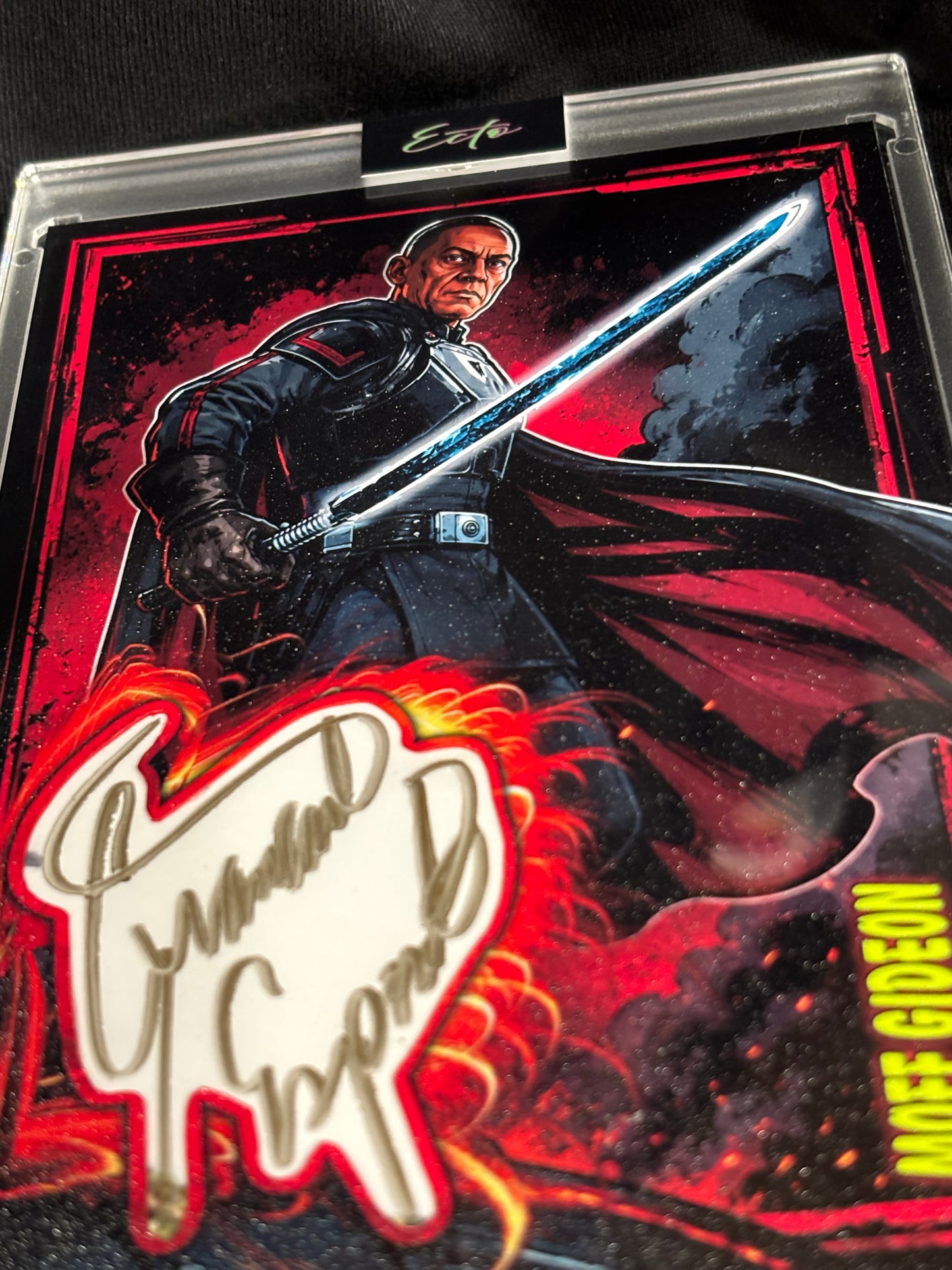 Giancarlo Esposito "Moff Gideon" 4x6 Cut Signature Display | JSA Authenticated | 1/1 Ecto Selecto Original