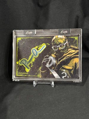Paul Dano "The Riddler" Cut Signature | 3.5" x 5" Custom Art Display | Beckett Authenticated