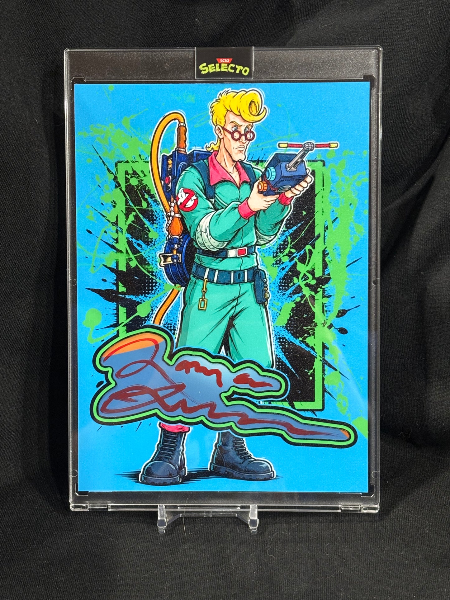 Maurice LaMarche as Egon Spangler (The Real Ghostbusters) | 5x7 Cut Signature | Beckett COA | Ecto Selecto