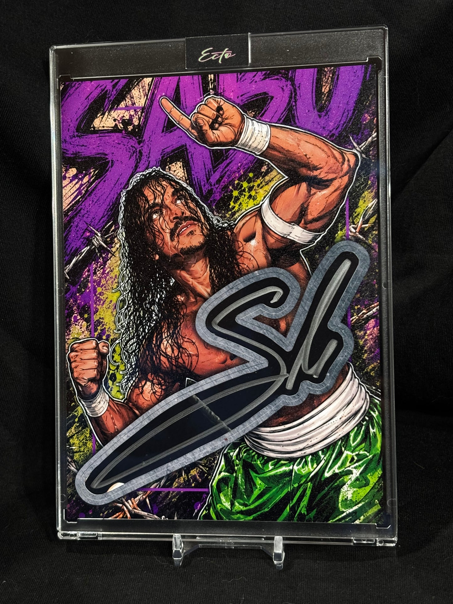Sabu 5x7 Custom 1/1 Cut Signature | JSA Authenticated | Original Artwork