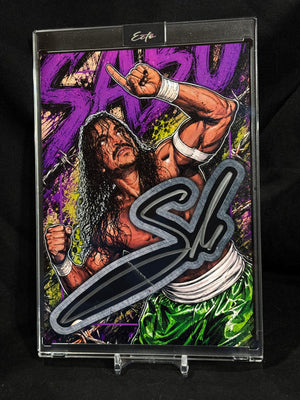 Sabu 5x7 Custom 1/1 Cut Signature | JSA Authenticated | Original Artwork