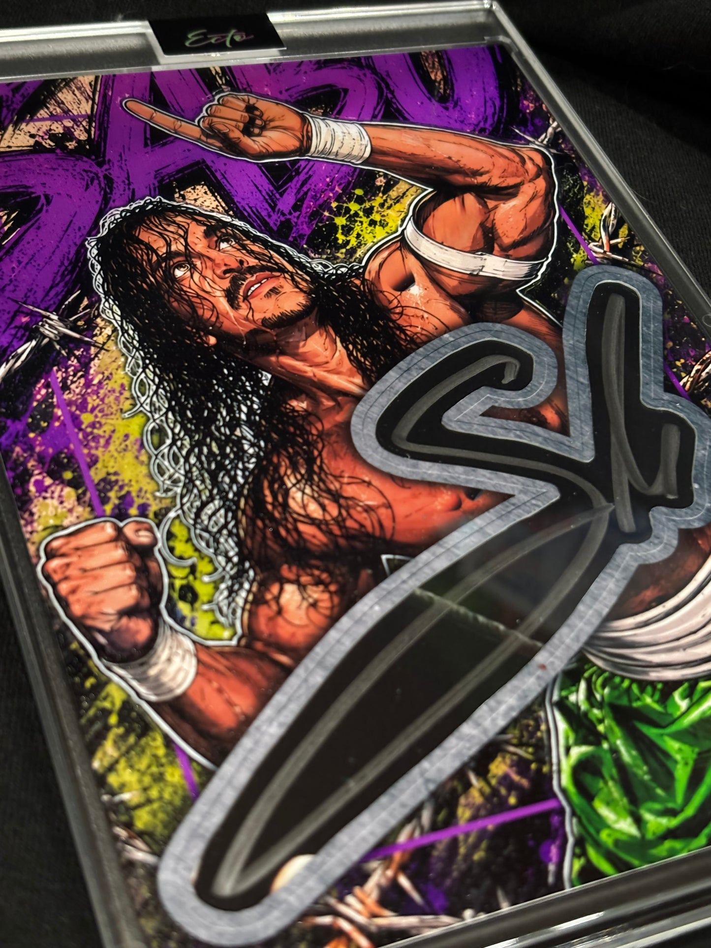 Sabu 5x7 Custom 1/1 Cut Signature | JSA Authenticated | Original Artwork