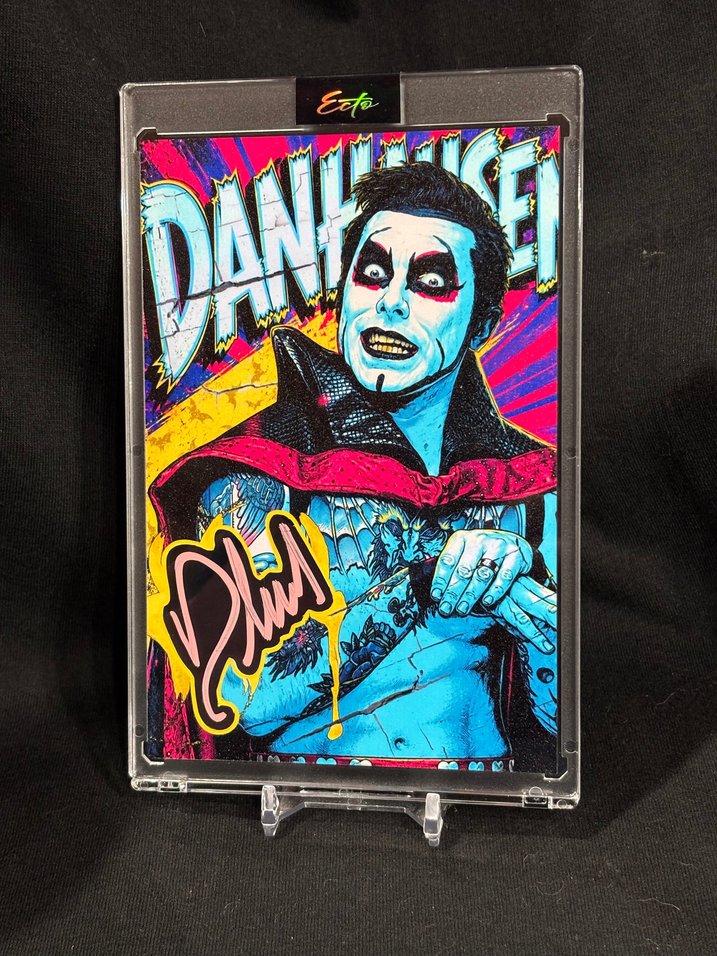 4x6 Danhausen Custom Cut Signature Art Card – 1/1 Original by Ecto Selecto
