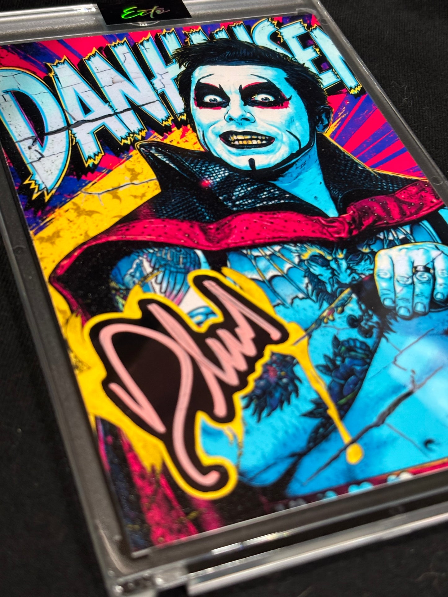 4x6 Danhausen Custom Cut Signature Art Card – 1/1 Original by Ecto Selecto