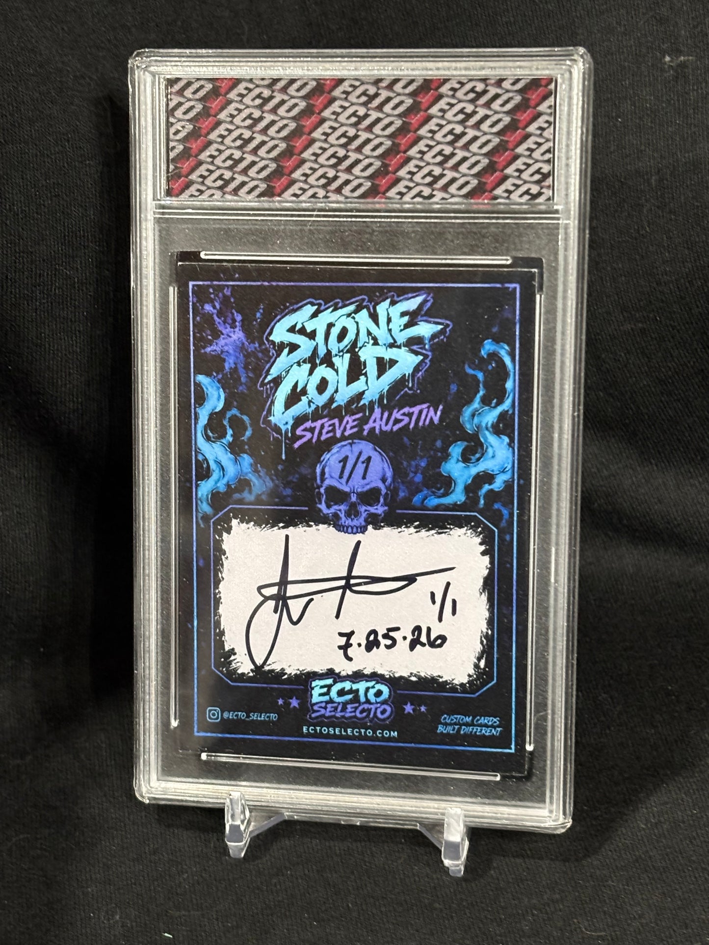 Stone Cold Steve Austin "Cold Blooded" – Ecto Selecto Custom Trading Card