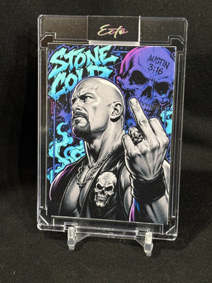 Stone Cold Steve Austin "Cold Blooded" – Ecto Selecto Custom Trading Card
