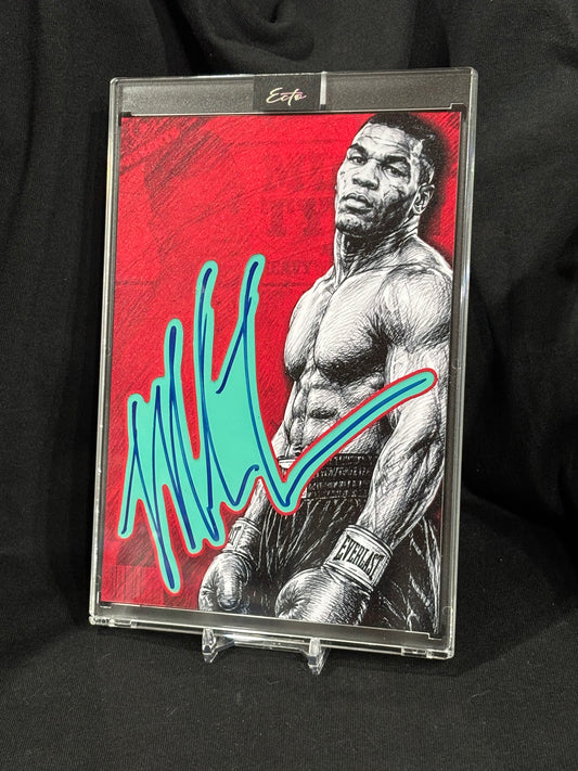 Mike Tyson 5x7 Custom Cut Signature | Beckett Authenticated Auto | Artist Signed 1/1 | EctoSelecto