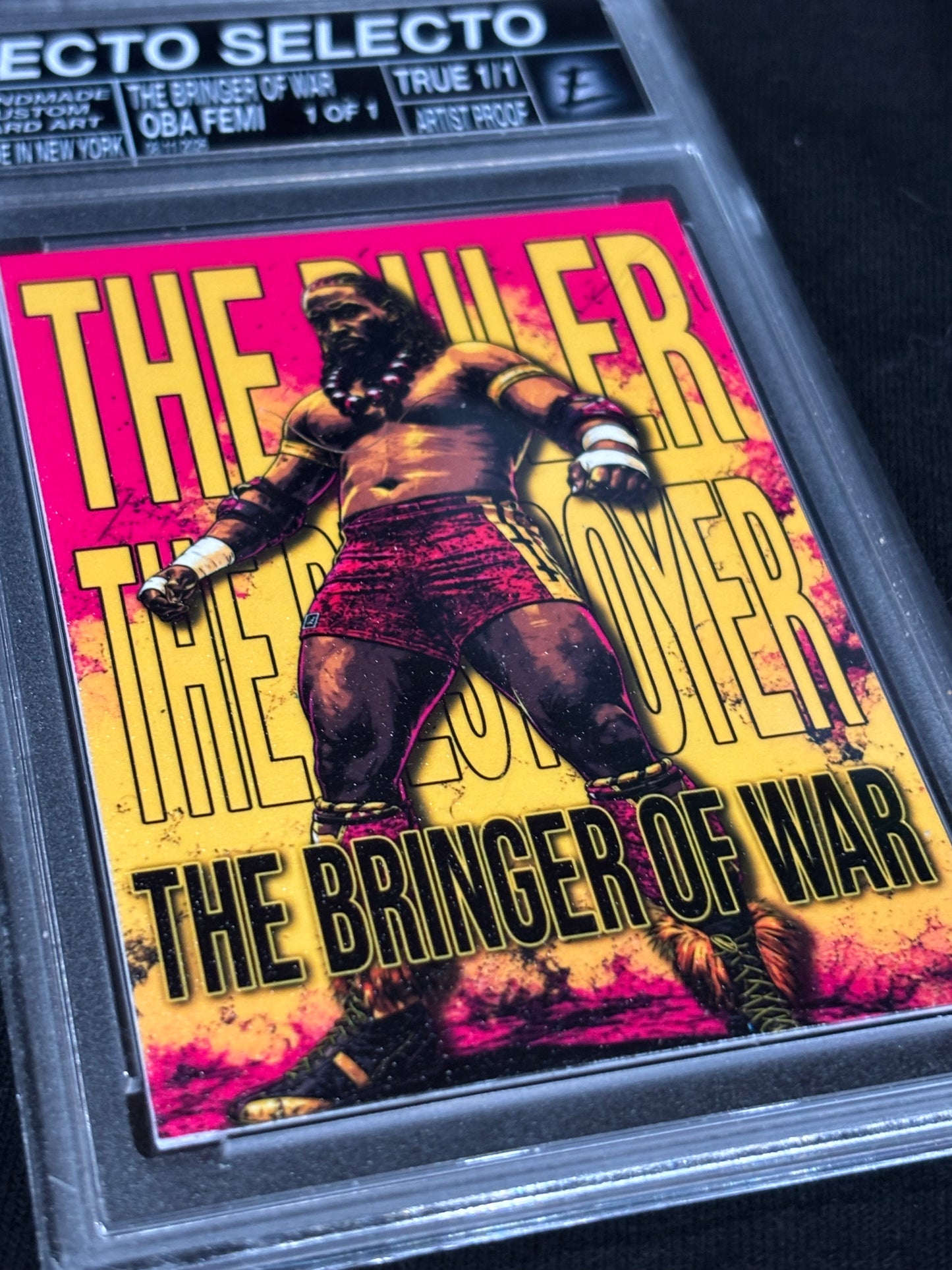 Oba Femi — “The Bringer of War” Custom Art Card