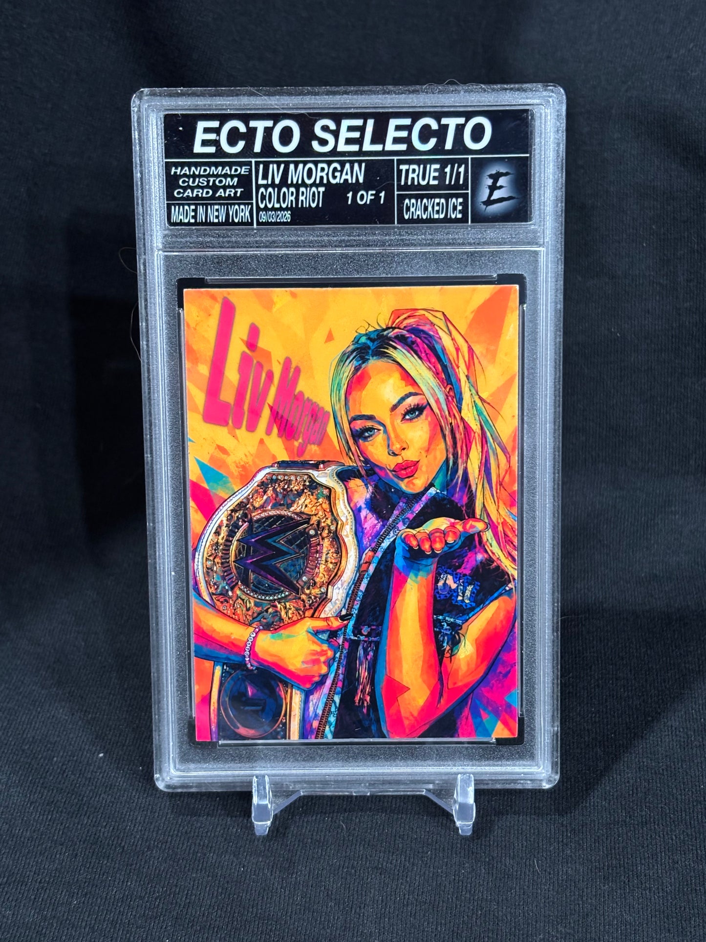 Liv Morgan “Color Riot” Custom Art Card | Base & True 1/1 Editions